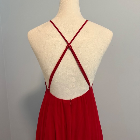 Lulu's Mythical Kind of‎ Love Backless Red Maxi Dress Size S - Picture 5 of 11